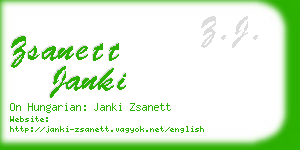 zsanett janki business card